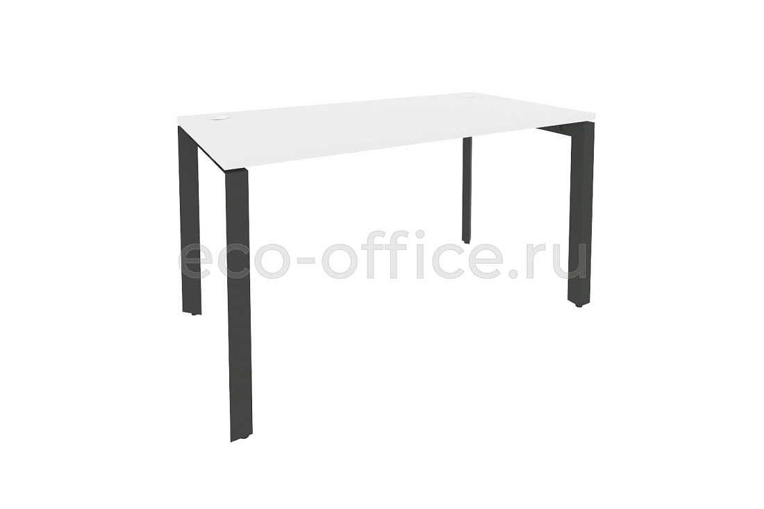 Стол рабочий на П-образном м/к ONIX O.MP-SP-3.7 Белый Бриллиант / Антрацит металл  купить в Санкт-Петербурге