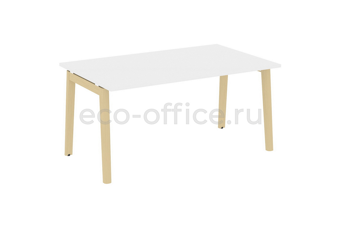 Стол переговорный (1 столешница) ONIX WOOD OW.PRG-1.4 Белый Бриллиант / Дуб Светлый  стоимость