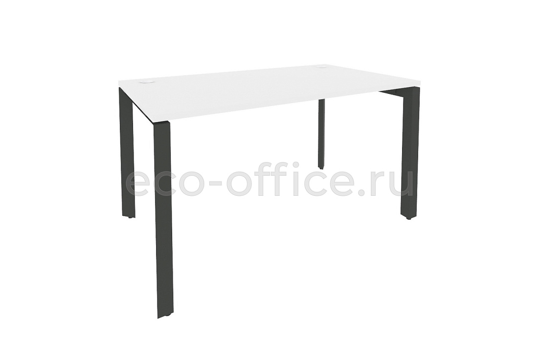 Стол рабочий на П-образном м/к ONIX O.MP-SP-3.8 Белый Бриллиант / Антрацит металл  купить в Санкт-Петербурге