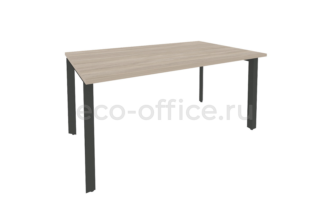 Стол переговорный (1 столешница) ONIX O.MP-PRG-1.4 Дуб Аттик / Антрацит металл  купить в Санкт-Петербурге