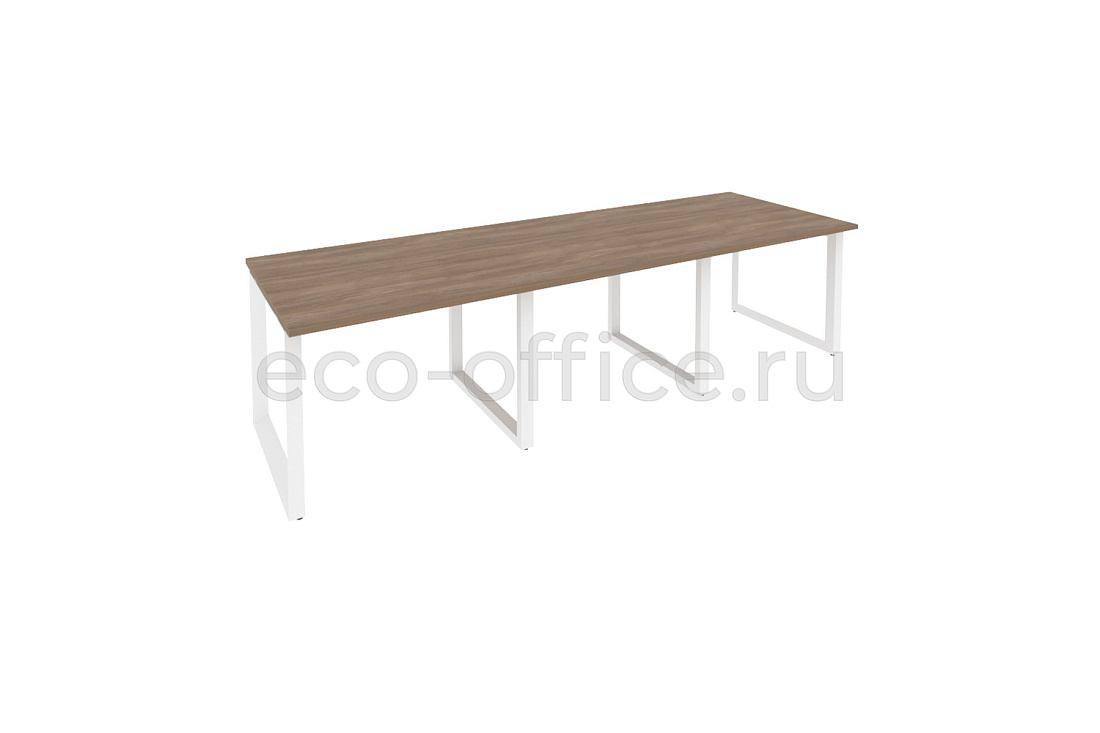 Стол переговорный (3 столешницы) ONIX O.MO-PRG-3.1 Дуб Аризона / Белый металл  купить в Санкт-Петербурге