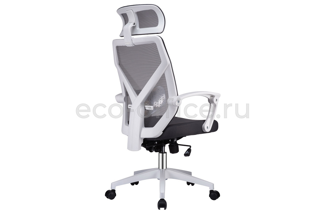 Кресло RV Chair OLIVER W-203 AC Белый пластик / Серая ткань стоимость