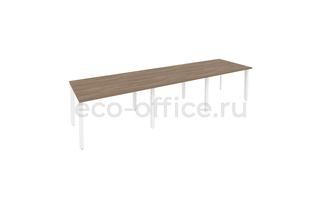 Стол переговорный (3 столешницы) ONIX O.MP-PRG-3.2 Дуб Аризона / Белый металл  купить в Санкт-Петербурге