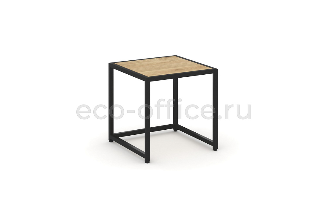 Стол журнальный LOFT VR.L-SJK-40 Тиквуд Светлый / Чёрный металл купить в Санкт-Петербурге