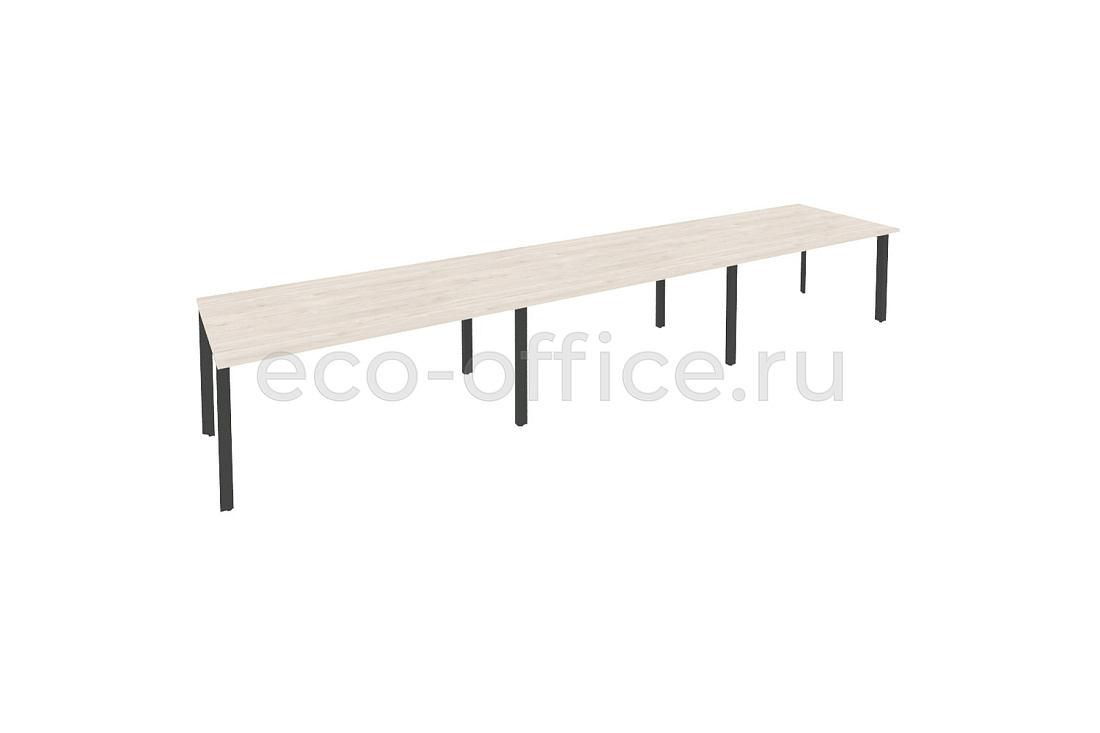 Стол переговорный (3 столешницы) ONIX O.MP-PRG-3.4 Денвер Светлый / Антрацит металл купить в Санкт-Петербурге