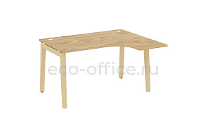 Стол эргономичный правый ONIX WOOD OW.SA-3 (R) Тиквуд Светлый / Дуб Светлый фото