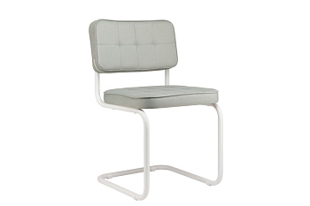 купить конференц-кресло eco-chair colombo comfort clm-05 серый велюр / белый металл #REGION_NAME_DECLINE#