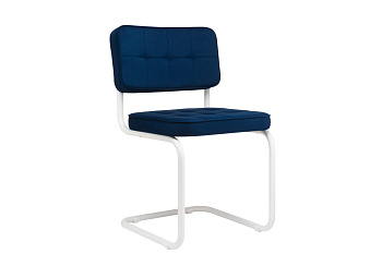 купить конференц-кресло eco-chair colombo comfort clm-05 синий велюр / белый металл #REGION_NAME_DECLINE#