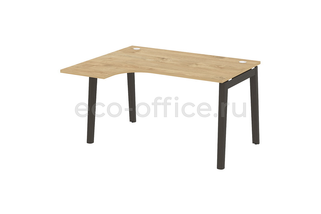 стол эргономичный левый onix wood ow.sa-3 (l) тиквуд светлый / дуб тёмный фото
