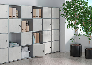 Модульные шкафы LOCKER PLUS Дуб Наварра фото