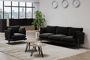 Мягкая мебель Поско Velvet Lux 12/Металл Черный фото