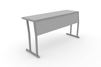 Стол учебный трехместный с царгой DESK DK-1500SP Серый / Серый Металл купить в Санкт-Петербурге