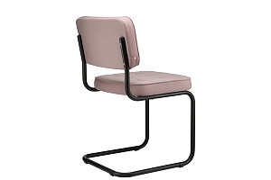 Конференц-кресло ECO-CHAIR COLOMBO Comfort CLM-05 Розовый велюр / Чёрный металл фото