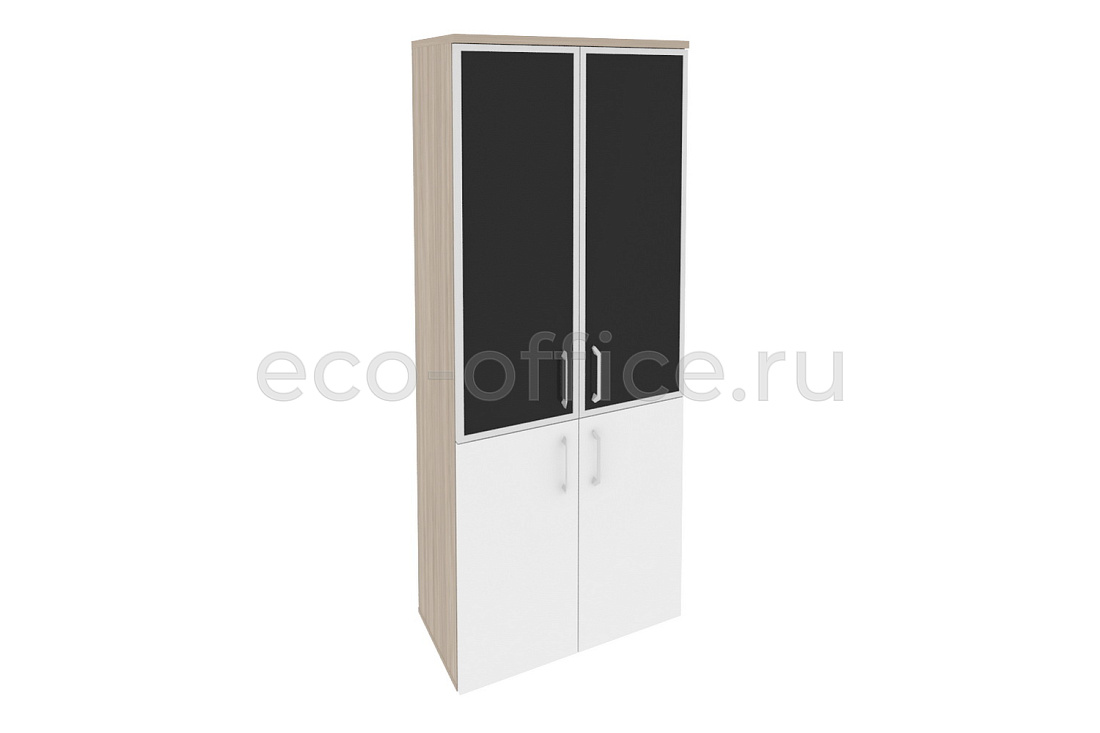 Шкаф высокий широкий ONIX O.ST-1.2 R black Дуб Аттик / Белый Бриллиант купить в Санкт-Петербурге