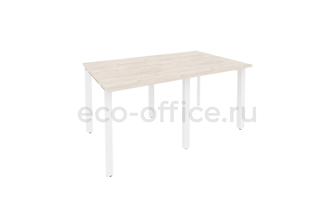 Стол переговорный (2 столешницы) ONIX O.MP-PRG-2.0 Денвер Светлый / Белый металл  купить в Санкт-Петербурге