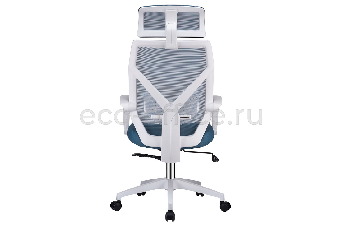 Кресло RV Chair OLIVER W-203 AC Белый пластик / Синяя ткань стоимость