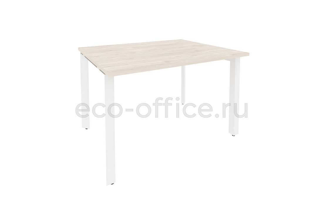 Стол переговорный (1 столешница) ONIX O.MP-PRG-1.2 Денвер Светлый / Белый металл  купить в Санкт-Петербурге