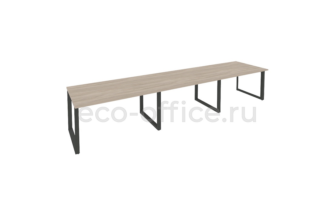 Стол переговорный (3 столешницы) ONIX O.MO-PRG-3.3 Дуб Аттик / Антрацит металл  купить в Санкт-Петербурге
