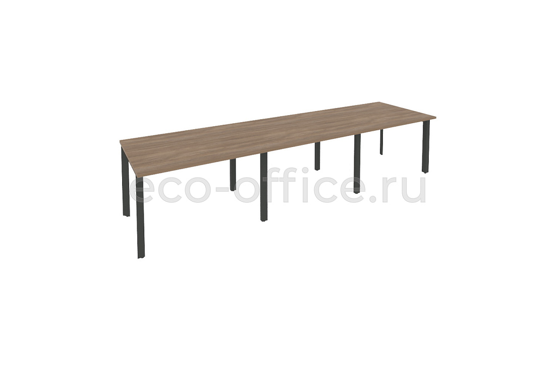 Стол переговорный (3 столешницы) ONIX O.MP-PRG-3.2 Дуб Аризона / Антрацит металл  купить в Санкт-Петербурге