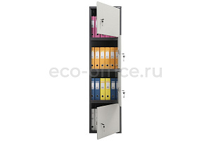 Шкаф бухгалтерский AIKO SL-185/4 Графит (RAL 7024) / Светло-серый (RAL 7038) фото