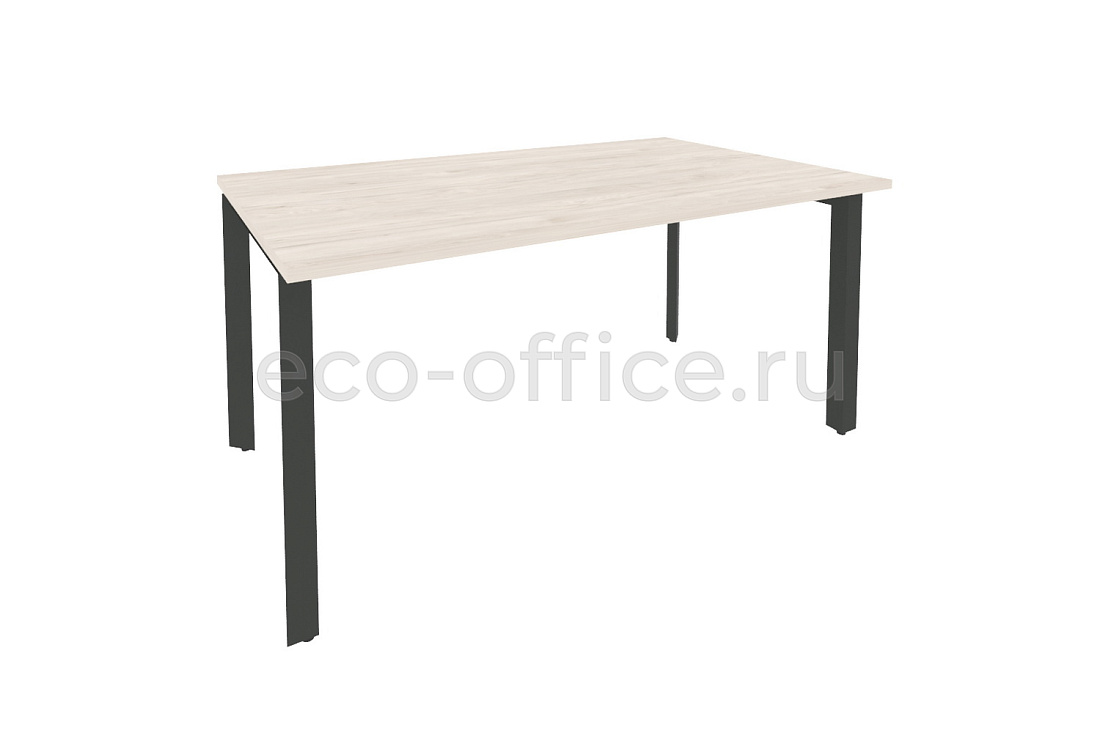 Стол переговорный (1 столешница) ONIX O.MP-PRG-1.4 Денвер Светлый / Антрацит металл купить в Санкт-Петербурге