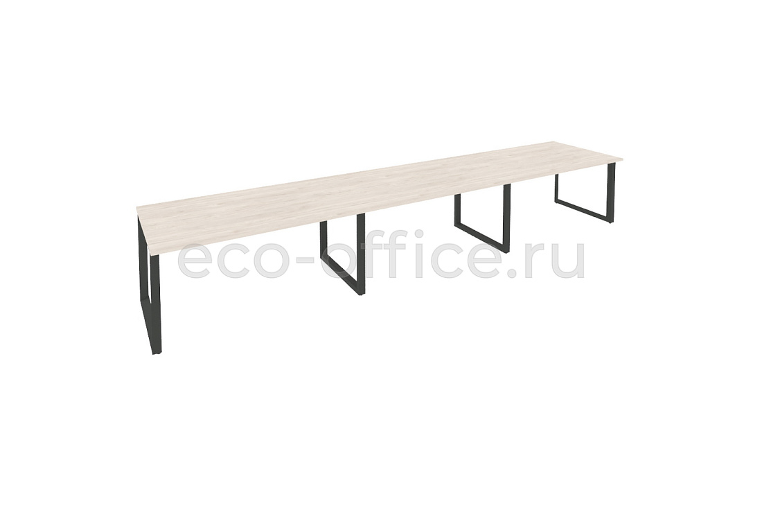 Стол переговорный (3 столешницы) ONIX O.MO-PRG-3.4 Денвер Светлый / Антрацит металл купить в Санкт-Петербурге