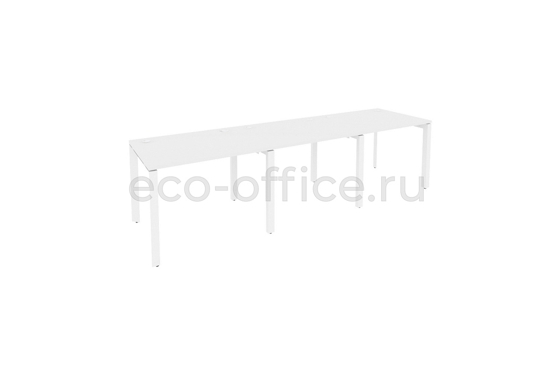 Рабочая станция на П-образном м/к ONIX O.MP-RS-3.1.8 Белый Бриллиант / Белый металл  купить в Санкт-Петербурге