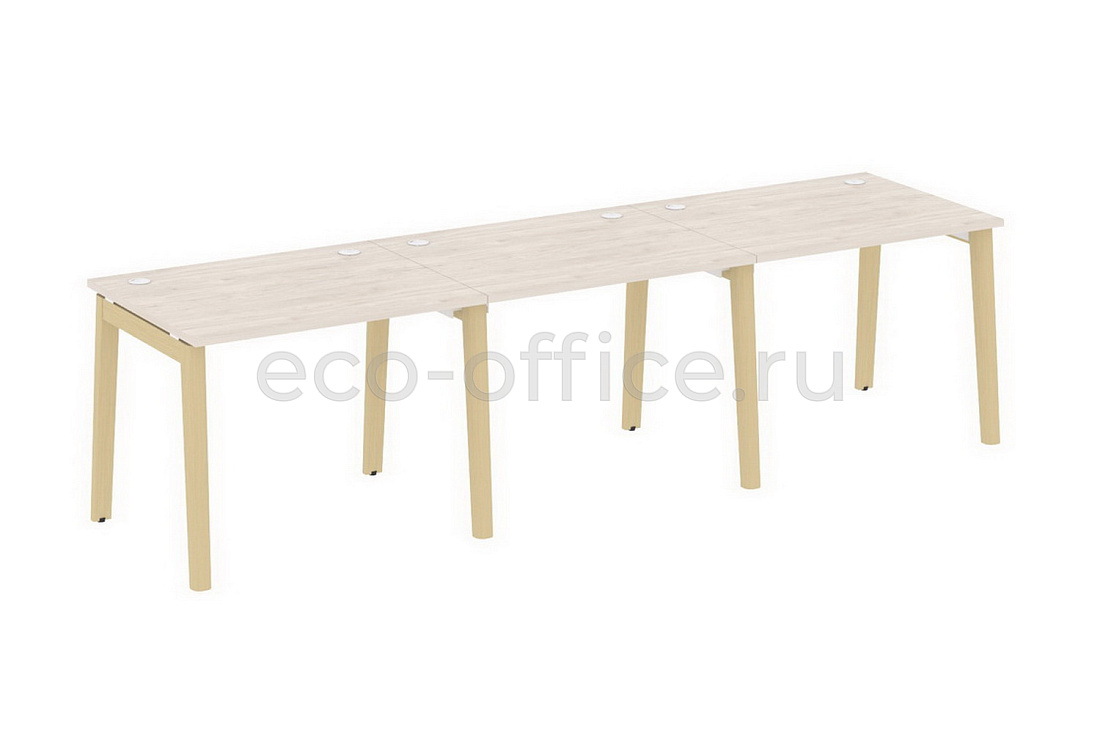 Рабочая станция на 3 рабочих места ONIX WOOD OW.RS-3.1.8 Дуб Аттик / Дуб Светлый  стоимость