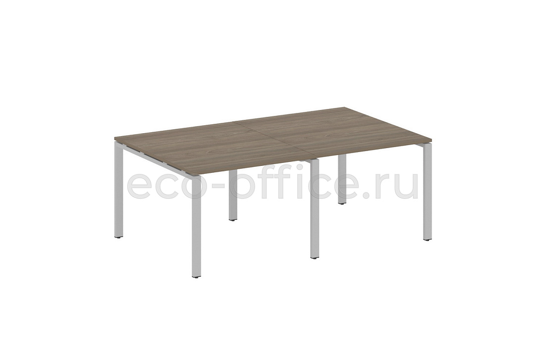 Стол переговорный (2 столешницы) METAL SYSTEM STYLE БП.ПРГ-2.1 Вяз Благородный / Серый металл  стоимость