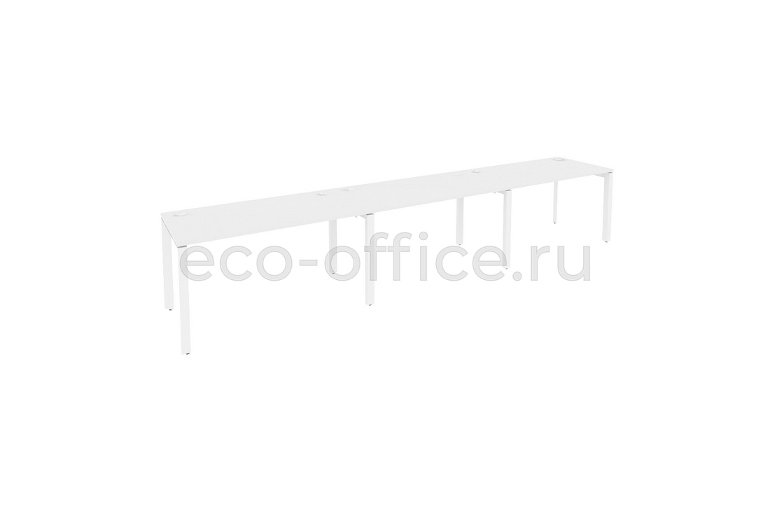 Рабочая станция на П-образном м/к ONIX O.MP-RS-3.3.7 Белый Бриллиант / Белый металл  купить в Санкт-Петербурге