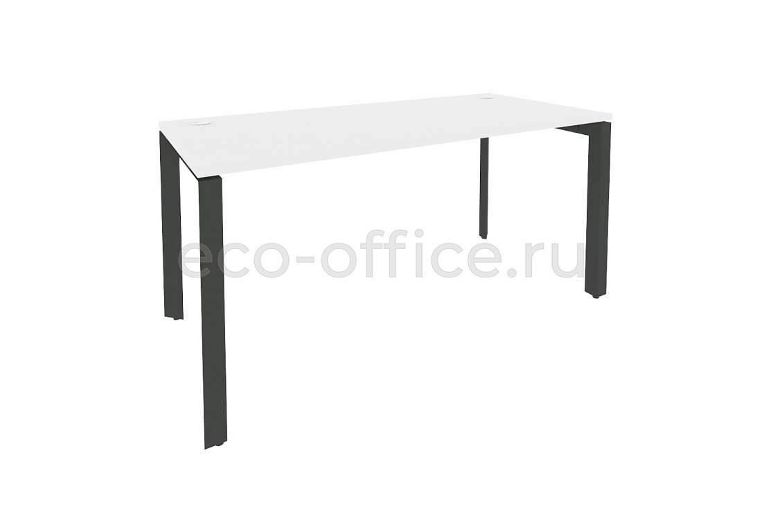 Стол рабочий на П-образном м/к ONIX O.MP-SP-4.7 Белый Бриллиант / Антрацит металл  купить в Санкт-Петербурге