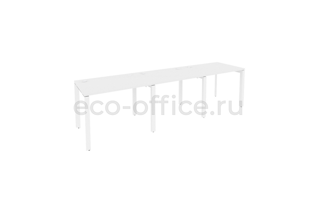 Рабочая станция на П-образном м/к ONIX O.MP-RS-3.1.7 Белый Бриллиант / Белый металл  купить в Санкт-Петербурге