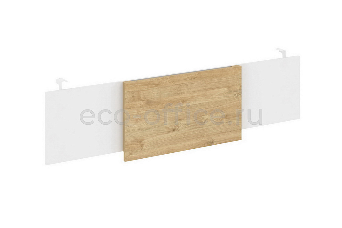 Царга для стола руководителя L1980 ONIX WOOD DIRECT O.M-CSR-6 Белый Бриллиант / Тиквуд Светлый / Белый металл купить в Санкт-Петербурге