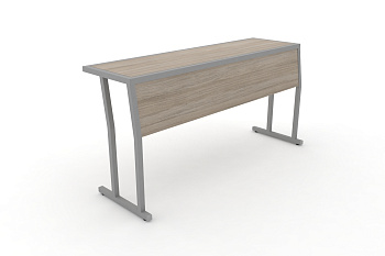 Стол учебный трехместный с царгой DESK DK-1500SP Дуб Аттик / Серый Металл купить в Санкт-Петербурге
