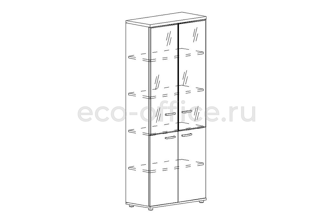 Шкаф высокий комбинированный ALBERO А4 9380 Дуб Шамони  стоимость
