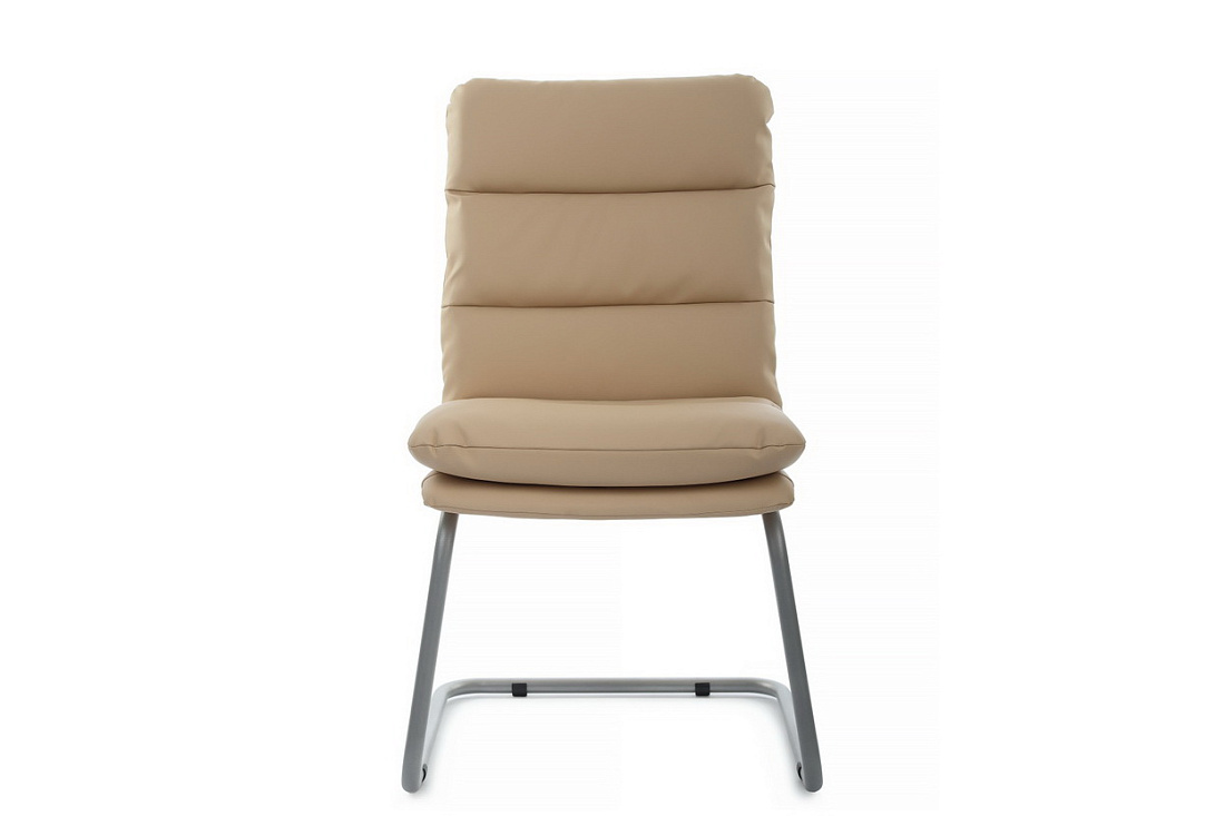 кресло rv chair pegas ps-919 бежевая экокожа / серый металл фото