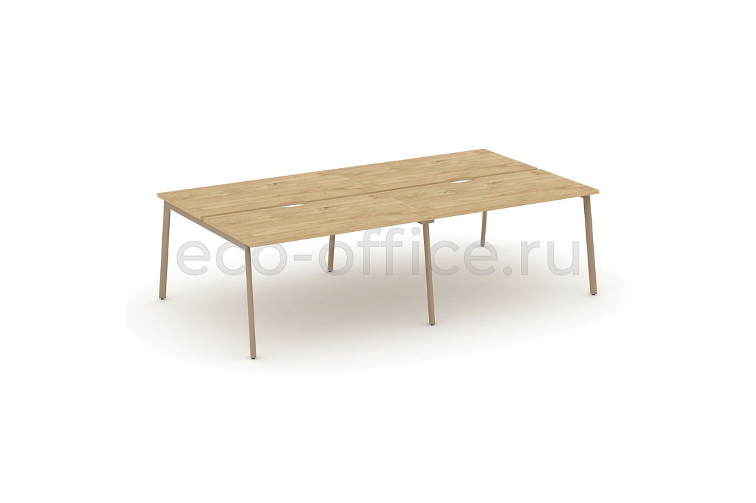 Рабочая станция на 4 места ESTETICA ES.D.RS-4.3-VP Тиквуд Светлый купить в Санкт-Петербурге