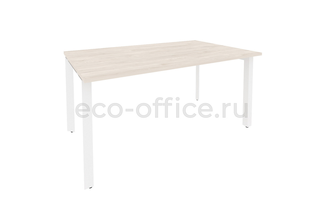 Стол переговорный (1 столешница) ONIX O.MP-PRG-1.4 Денвер Светлый / Белый металл  купить в Санкт-Петербурге