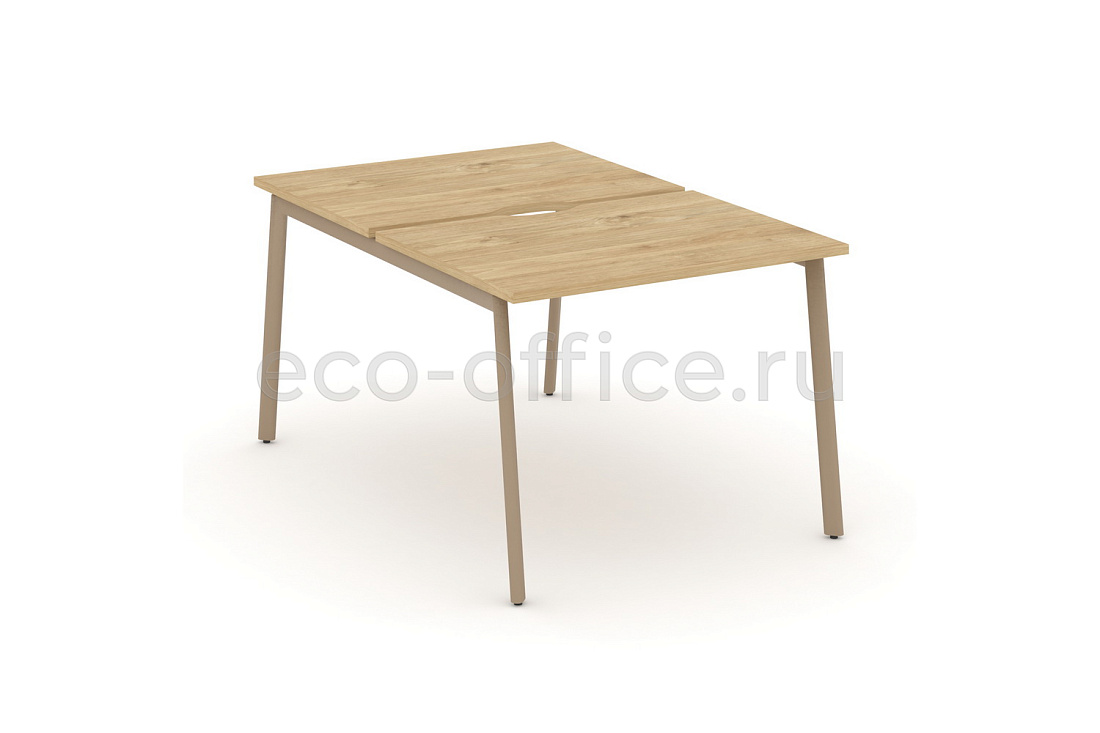 Рабочая станция на 2 места ESTETICA ES.D.RS-2.1-VP Тиквуд Светлый купить в Санкт-Петербурге