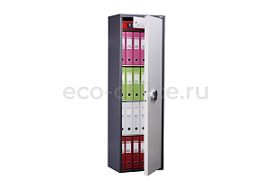 Шкаф бухгалтерский AIKO SL-150T EL Графит (RAL 7024) / Светло-серый (RAL 7038) фото